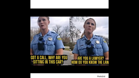 TPAS #39 Lady Cop Questions Man For Sitting In Parked Car But Gets Lost In Her Own Contradictions