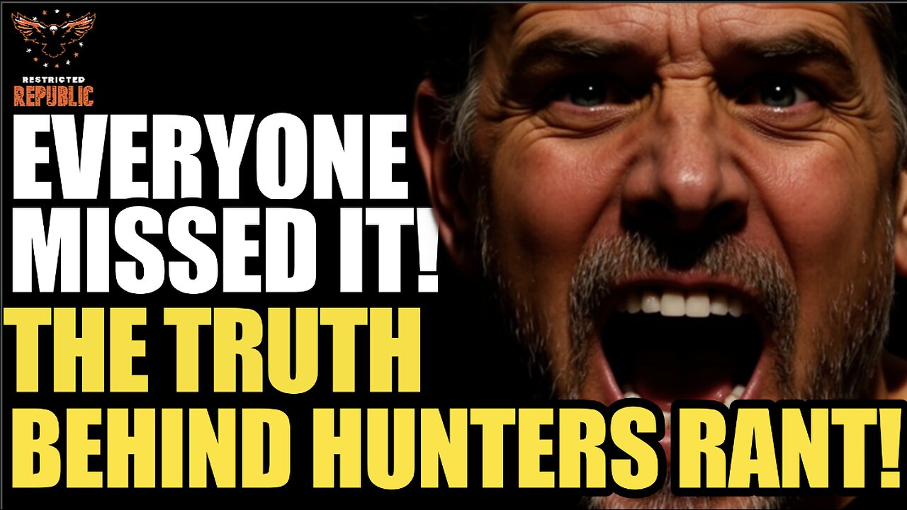 Everyone Missed It! The Truth Behind Hunter Biden’s Rant!