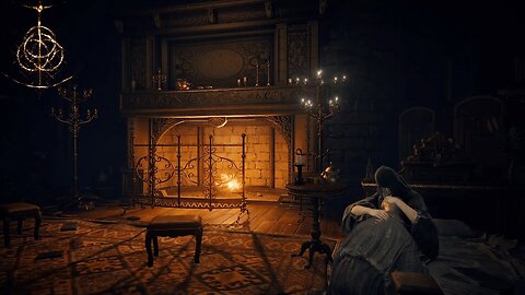 Cuddle Fia In Her CHAMBER | Fireplace Crackling | Elden Ring Ambience