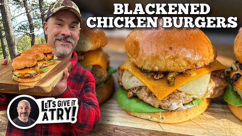 Blackened Chicken Burger on the Blackstone Griddle