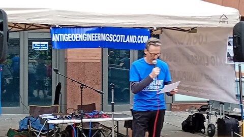 Anti-Geoengineering Scotland, Buchanan Street Steps 31/05/25