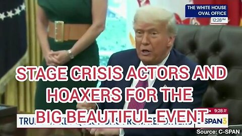 TRUMP'S LA RIOTS - STAGE CRISIS ACTORS HOAXERS AT THE BIG BEAUTIFUL EVENTS