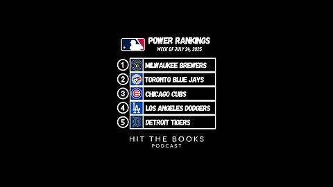 MLB Power Rankings for the week of 7/24/2025! We have a new team at Number 1👀