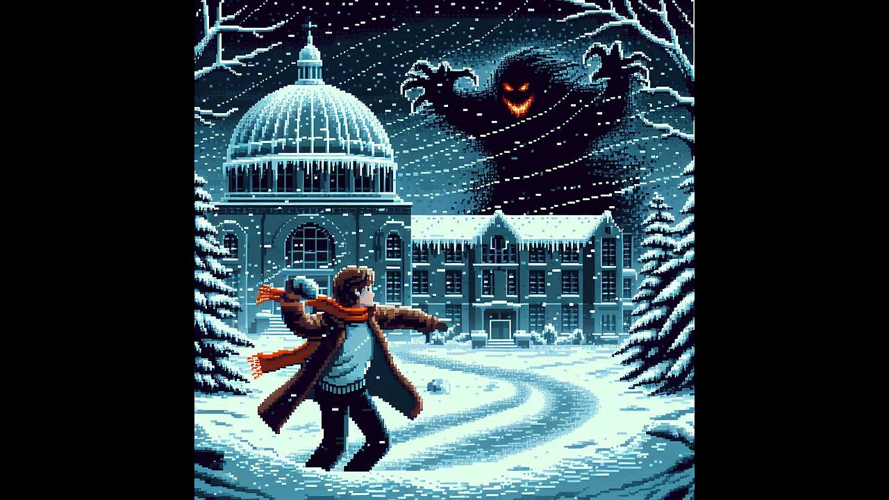 The Lurking Horror, a C64 snowy stream