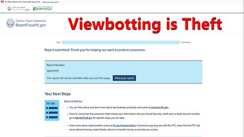 Viewbotting is Theft | I Will Report You