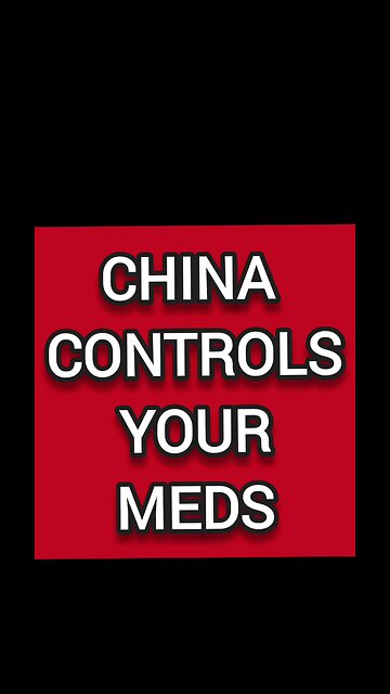 Chinese Control All Drugs And Medications In The United States Medication Drug Treatment