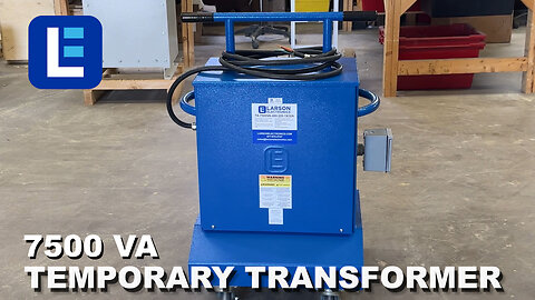 Temporary Transformer - 7500 VA - 480VAC to 220VAC - (1) 30A 220V Outlet -20A Primary Breaker