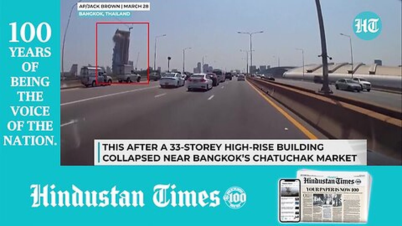 New Earthquake Video_ Inside View Of 76th Floor Of Bangkok Building_ Death Toll Past 1,000_ Myanmar