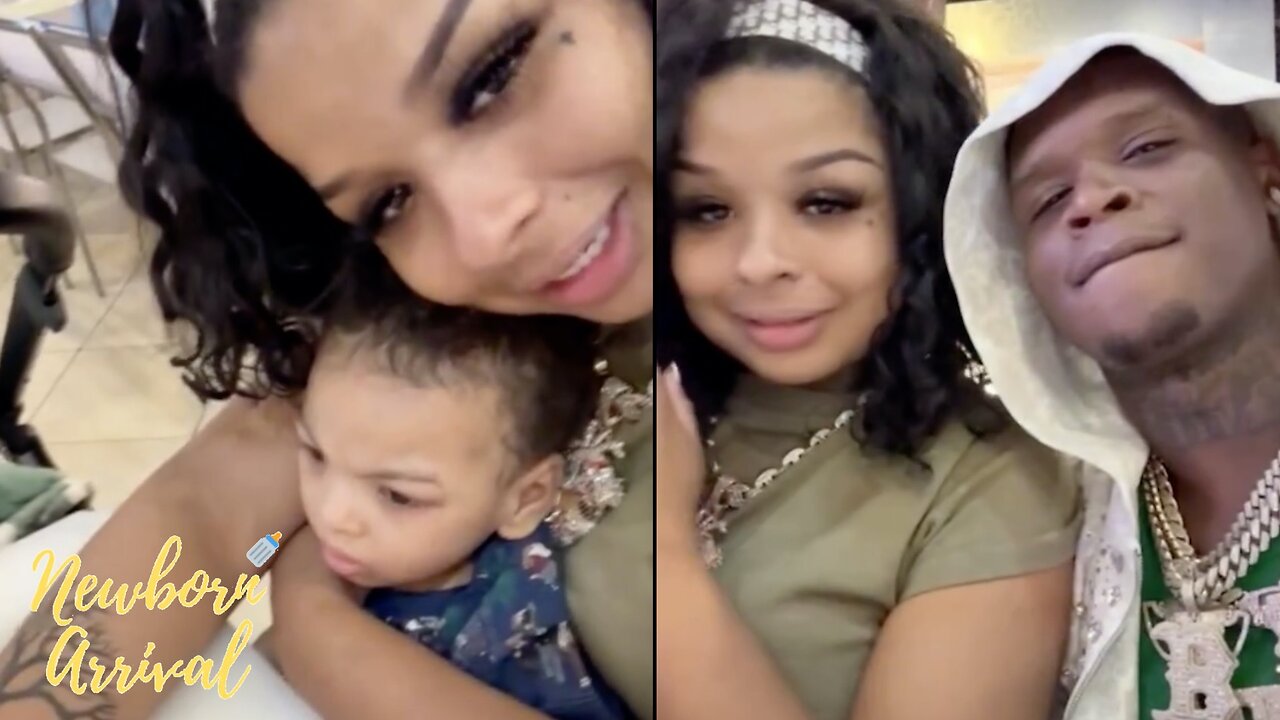 Chrisean Rock Takes Junior On Date With "BF" Hoodtrophy Bino! 👶🏽