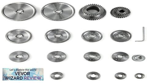 VEVOR 18pcs/Set CJ0618 Lathe Mini Lathe Gears Metal Cutting Machine Gears Lathe Review