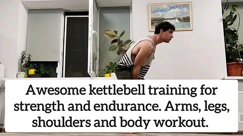 Kettlebell training.