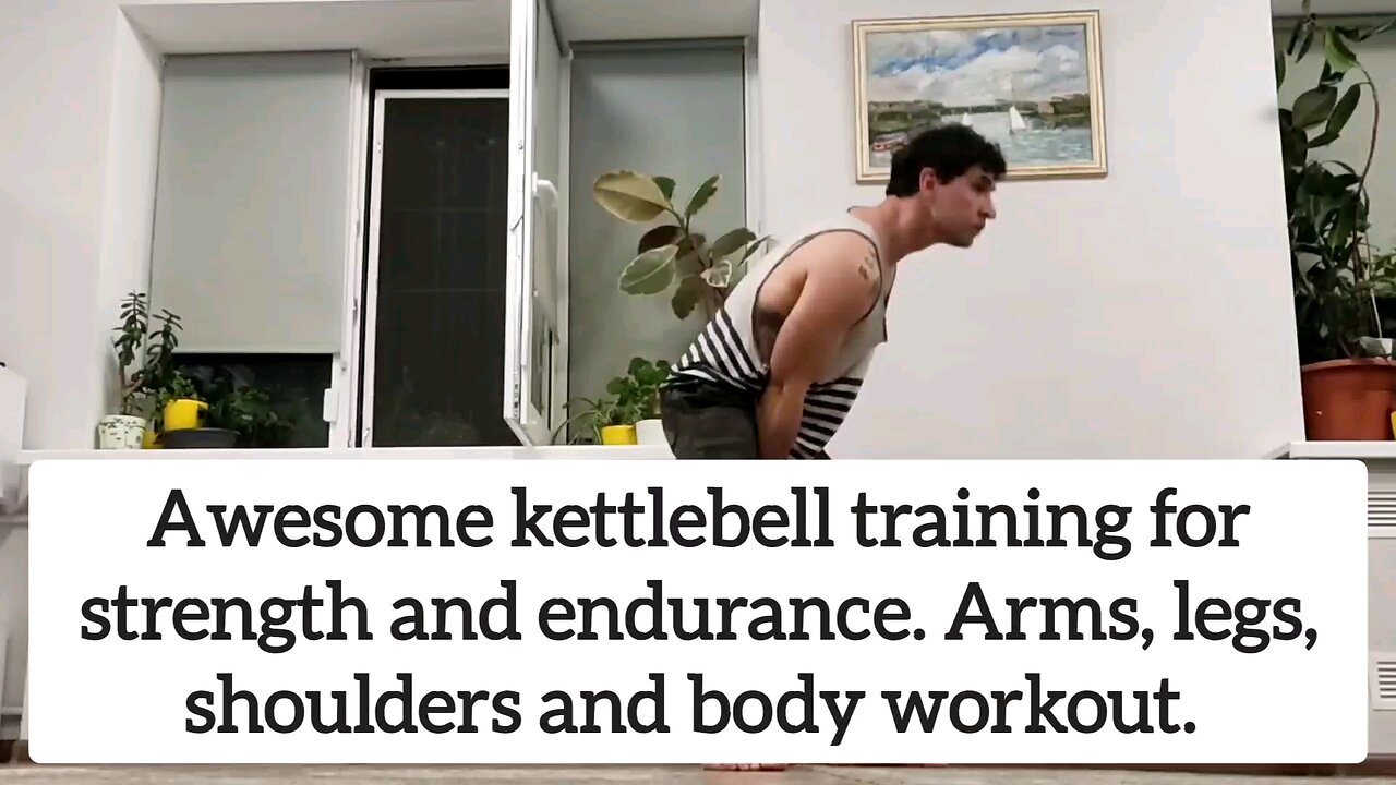 Kettlebell training.