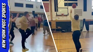 Long Island teacher becomes hero with half court shot for no homework