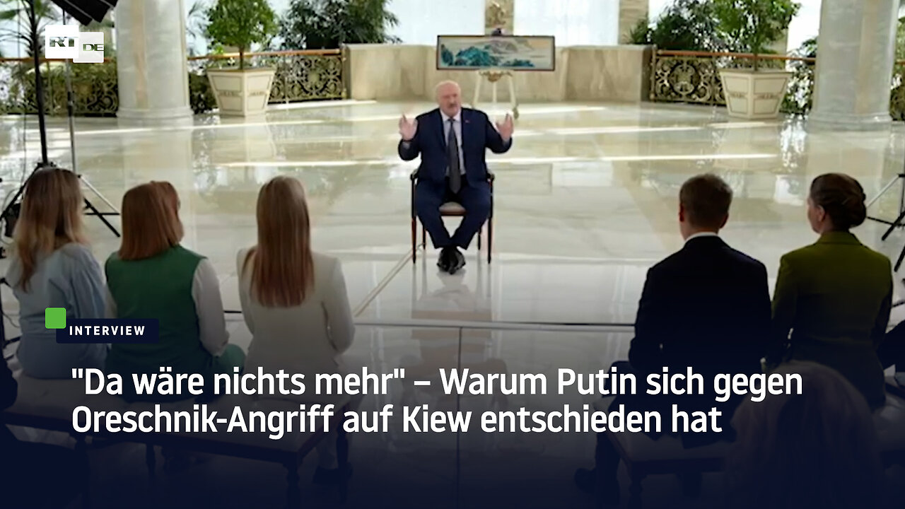 "Da wäre nichts mehr" – Warum Putin sich gegen Oreschnik-Angriff auf Kiew entschieden hat