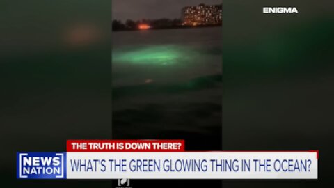 Green Lights under the Ocean
