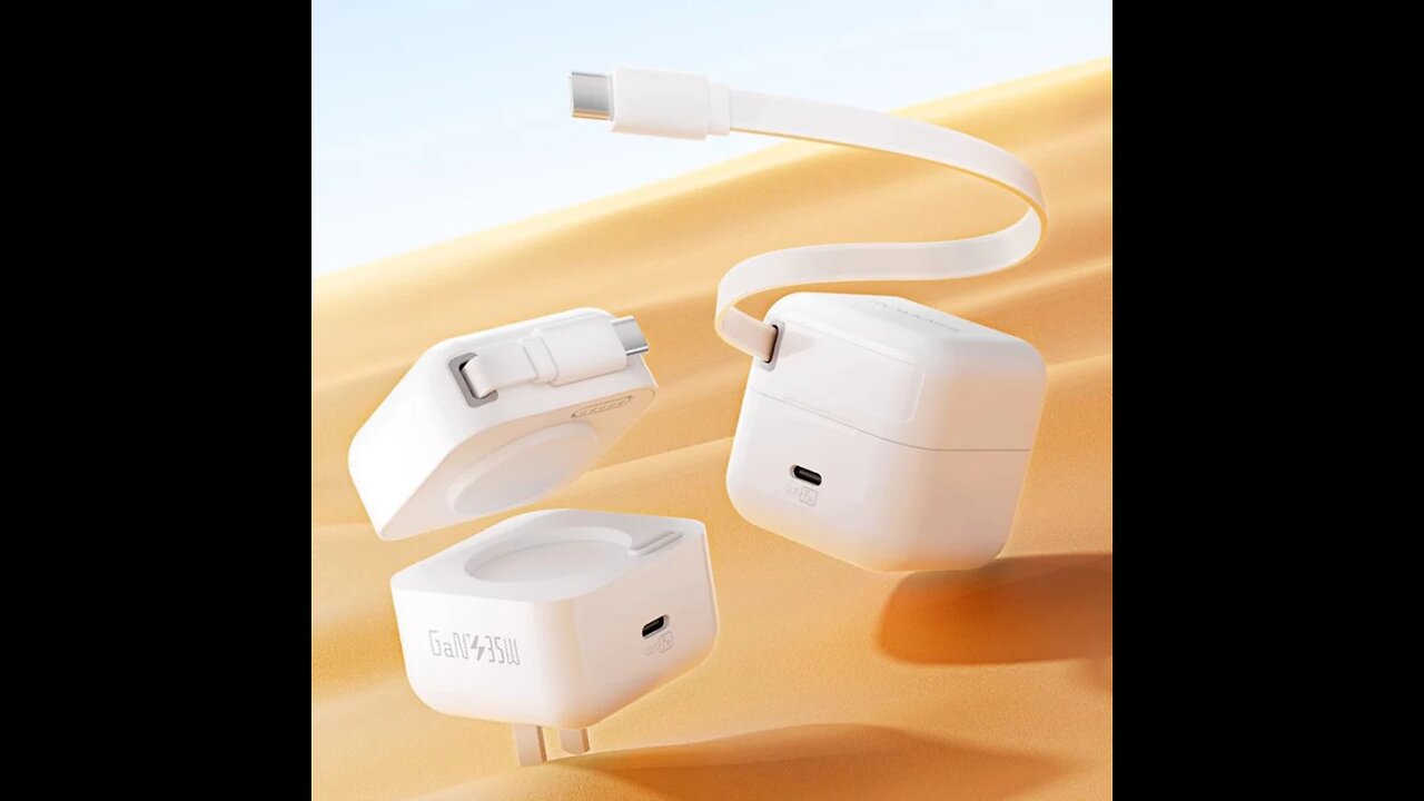 35W Dual-Port Built-In Cable Fast Charger Kit (US Standard)