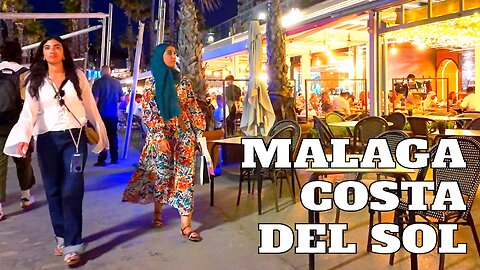 🇪🇸 Restaurants in the Beautiful Port of Málaga… and Yachts 🌙Spain Costa del Sol