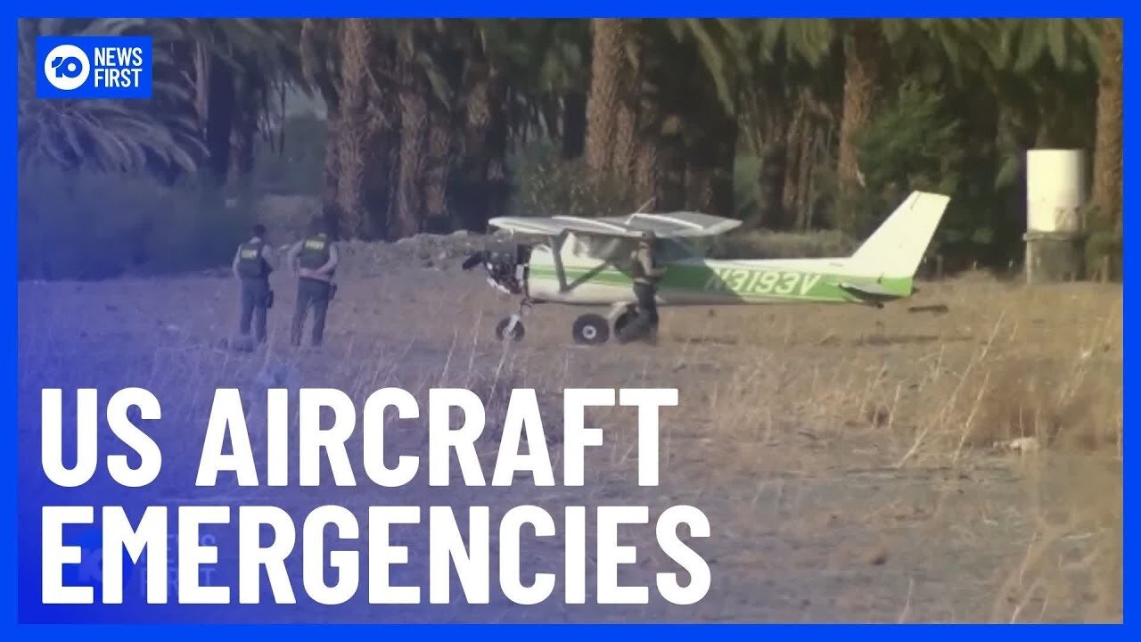 Three Emergencies In The Skies Across The US | Global News