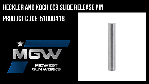 Heckler And Koch CC9 Slide Release Pin - 51000418