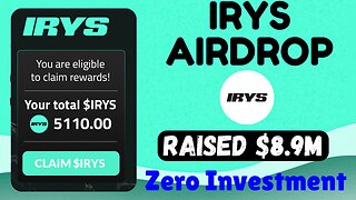 Irys Airdrop Guide Free to Join with Raised $8.9 Million | Play Game to Earn Points | Perfect Player