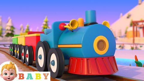 Wheels On The Train Go Round And Round | Kids Songs & Nursery Rhymes