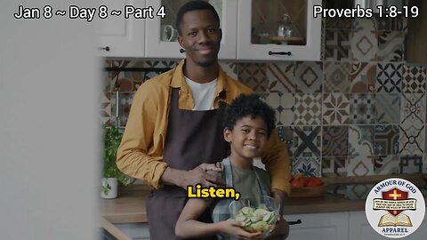 Bible in a Year! Jan 8 ~ Day 8 ~ Part 4. Proverbs 1:8-19. Faith. Scripture. Truth. Devotional!