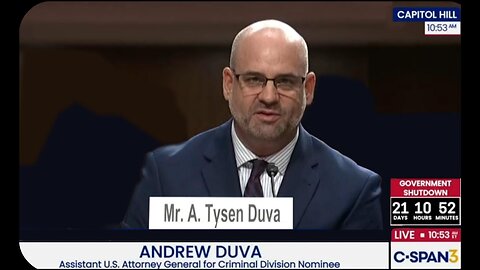 Democrats cringe in fear of the DOJ's new Axe Man! * Oct. 22, 2025