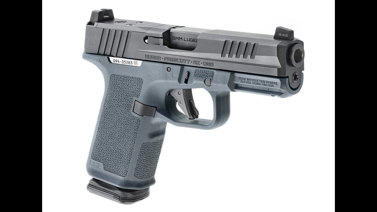 Ruger RXM 9mm 4″ 15rd Pistol w/ Magpul Enhanced Grip, Gray/Black – 19400