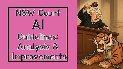 NSW Supreme Court AI Guidelines - Analysis & Improvements