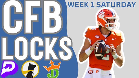 CFB WEEK 1 SATURDAY - TOP 11 PLAYER PROPS - TOP PARLAY