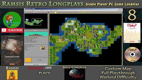 Sid Meier's CivNet | 1995 | PC Game | Warlord | Random Map | Egyptian - Episode #8 | Longplay