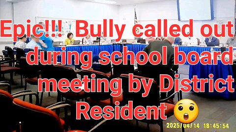 Janell Resslers Bullying called out by District Resident