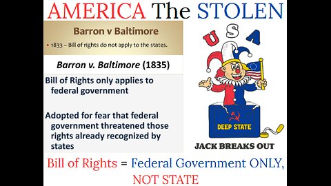 196: Bill of Rights is Only Federal NOT State April 30, 2025