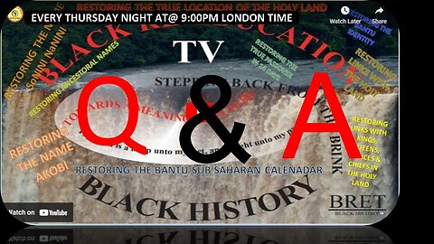 AFRICA IS THE HOLY LAND || Q and A with Umdala Nkosi Zoonaadh1 Wa Akobi || MAY 25 Part 1