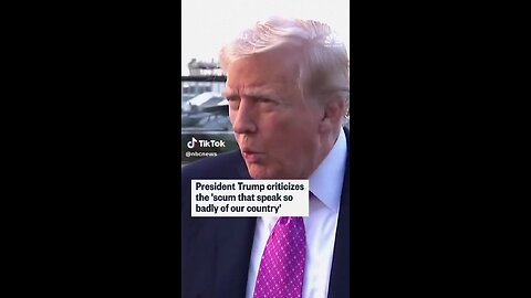 The problem is on the left, according to Trump