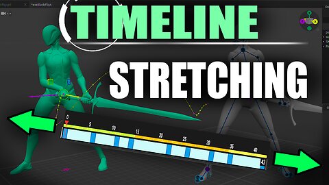 Cascadeur: Timeline Stretch & Compression