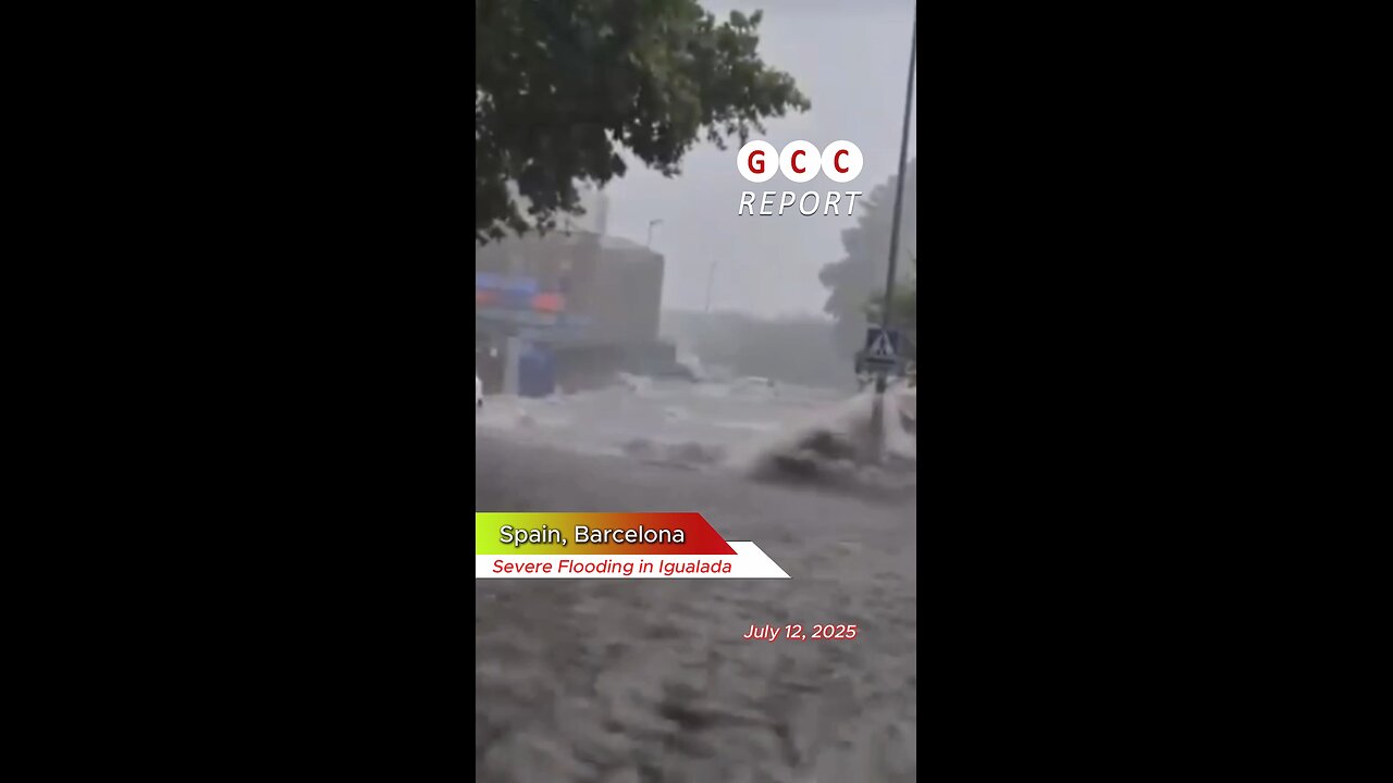 #Spain #flood #Igualada #Barcelona #heavyrain #destruction #anomaly #weather #climatechange 🇪🇸