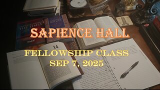 Sapience Hall Fellowship Class September 7, 2025 Zephaniah 3:1-7 Dr. R.G. Ford