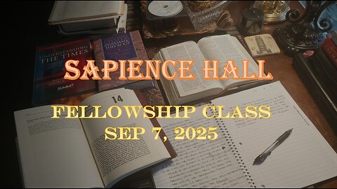 Sapience Hall Fellowship Class September 7, 2025 Zephaniah 3:1-7 Dr. R.G. Ford
