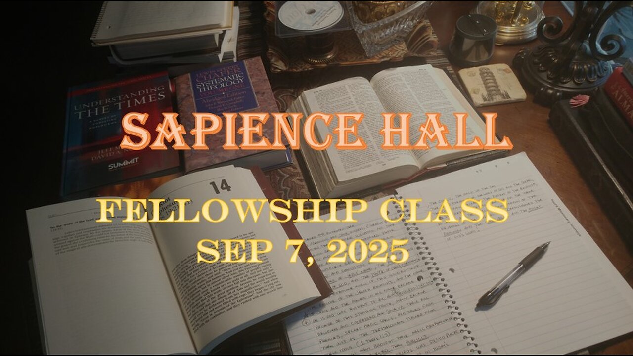 Sapience Hall Fellowship Class September 7, 2025 Zephaniah 3:1-7 Dr. R.G. Ford