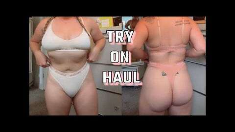 [4k] Trying On Matching Bra & Panties Set!