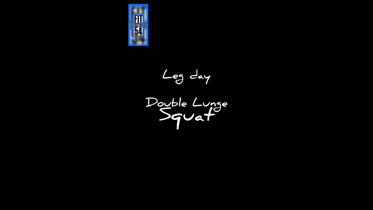 Double lunge squat for leg day