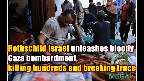 Rothschild Israel unleashes bloody Gaza bombardment, killing hundreds and breaking truce | Israeli strikes have killed at least 205 Palestinians, including many children