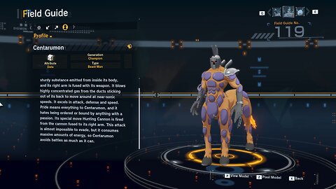 centarumon all digivolution/de-digivolution/profile Digimon Story Time Stranger