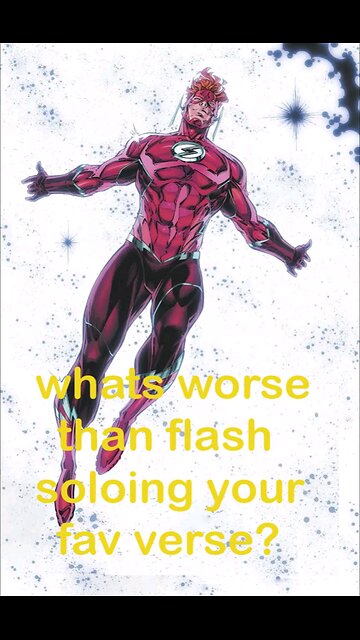 the only thing wore than flash soloing your fav verse
