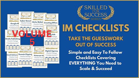 Digital Agency, Kindle Publishing & Cybersecurity | IM Checklist Volume 5