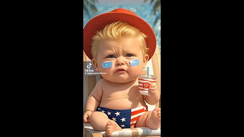 way cute baby Trump #funny #babyshorts #trump