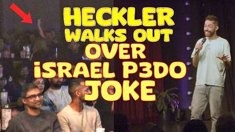 Heckler Walks Out Over Israel Pedophile Joke