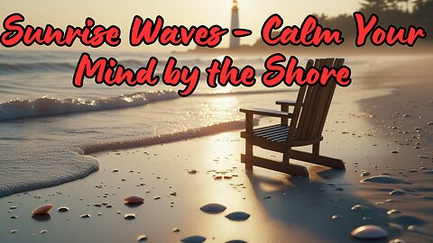 1 Hour of Gentle Ocean Waves – Peaceful Sunrise Beach Ambience for Sleep, Study & Relaxation