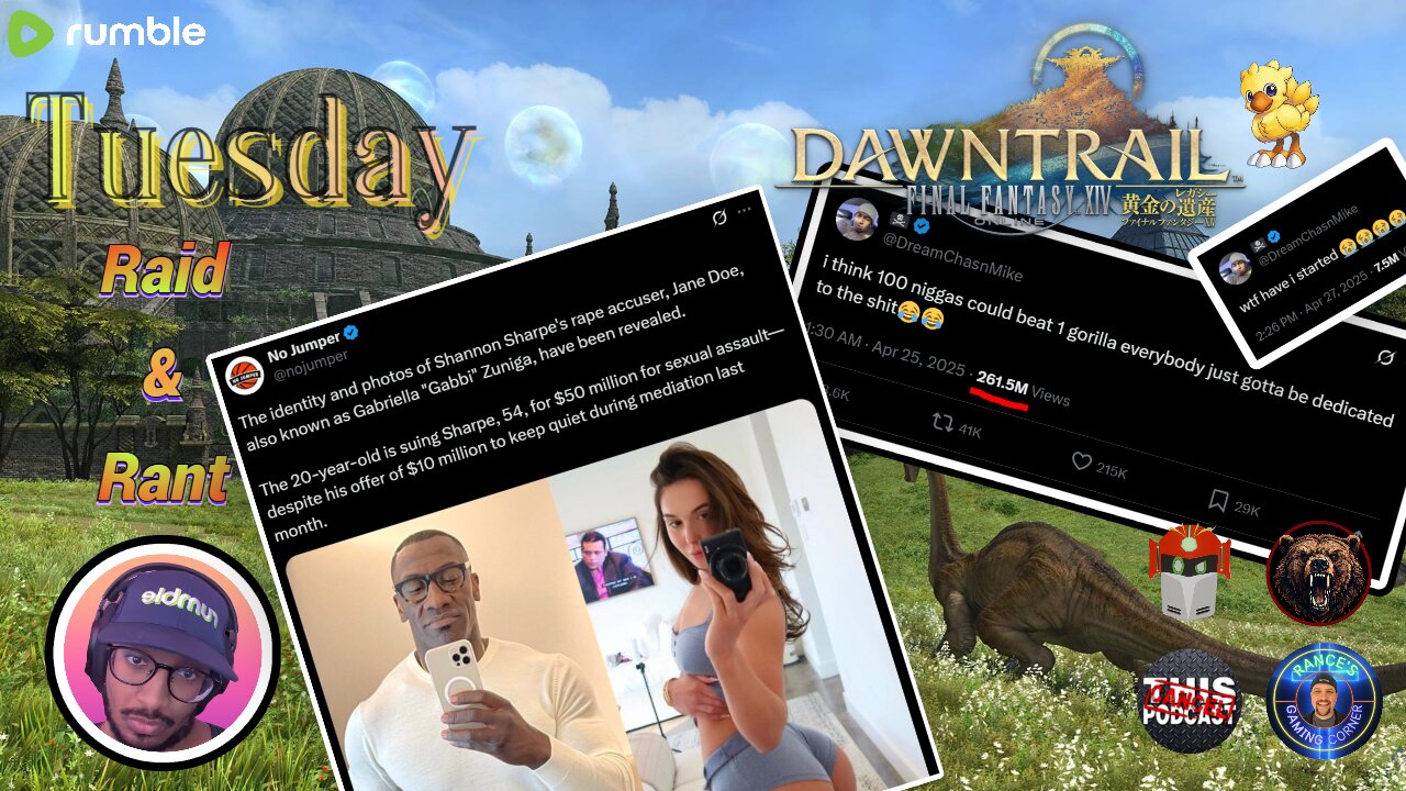 『NIN lvl 48』Tues R&R | Final Fantasy XIV | OF Chick Wants $50M, 100 Men vs 1 Gorilla??